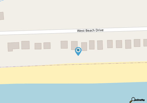Moby Dick / 4527 West Beach Drive - Coastal Vacation Resorts map location