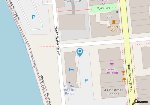 The View! On Water Street! Free parking. map location