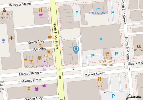 Circa 1922  map location
