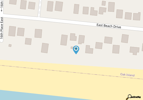 Surf Watch: Oceanfront House in East Beach With Covered Gazebo map location