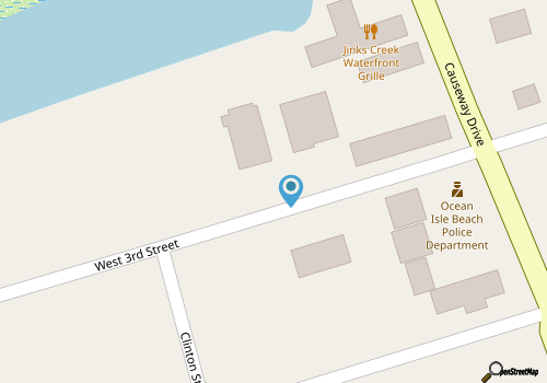 Canal Front Condo with boat slip map location