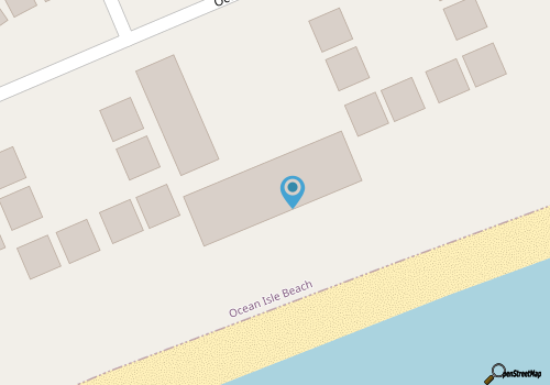 3 BR Ocean front condo with WiFi pool, AC in Ocean Isle Beach NC, steps to beach map location