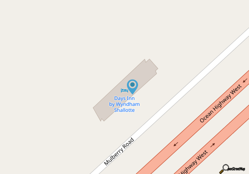 Days Inn Shallotte map location