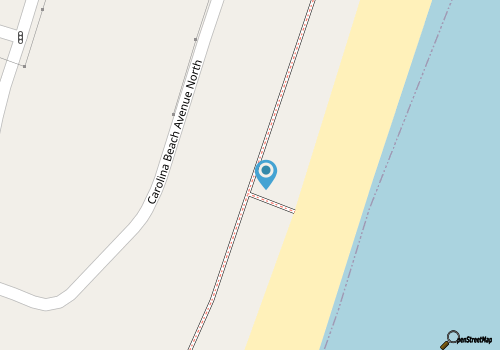 Oceanfront condo: pool, free parking & elevator on the Carolina Beach Boardwalk! map location