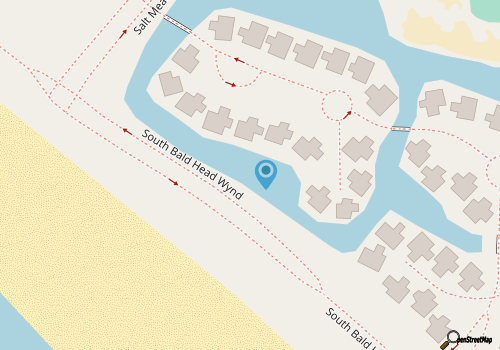 Ocean Front  Panoramic Water and Sunset Views Sleeps 8 Pet Friendly Bhi Club map location
