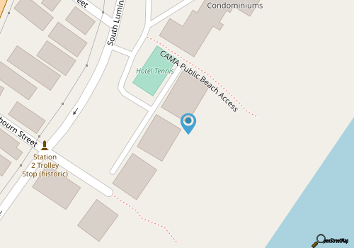 Station One - 7I Seventh Heaven - Oceanfront condo community pool, tennis map location