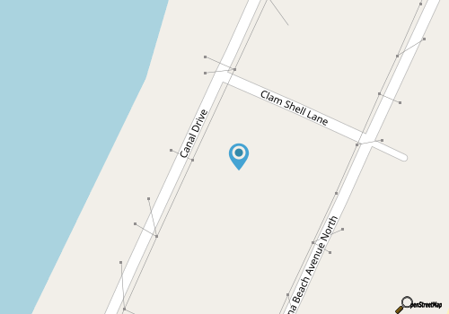 SEASIDE BLUES 3 Bed/2 Bath beach bungalow 1 block to beach-SLEEPS 8 map location