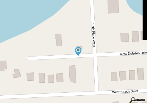 0ne Shore Thing / 5704 W Dolphin Drive- Coastal Vacation Resorts map location