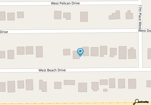 4 Bedroom 2 Bath House, 2nd Row, Ocean Views, Dog Friendly, Sleeps 8 map location