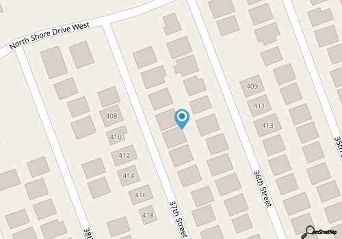 409 37th Street...Beautiful beach home on the desirable West end of Sunset Beach map location