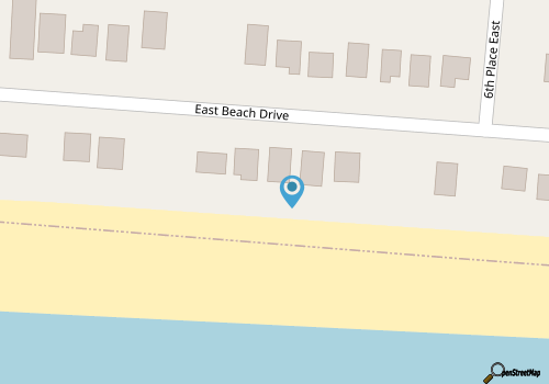 Chill'ax Inn: 3 Bed/2 Bath Oceanfront Home with Covered Porch map location