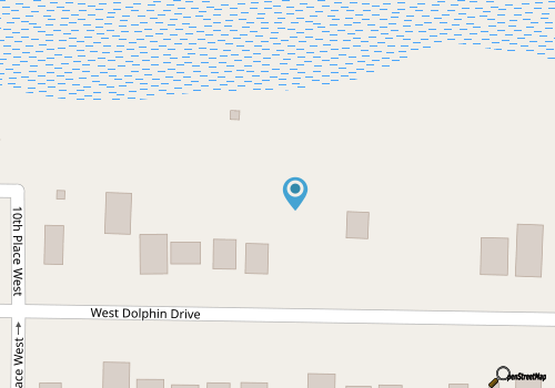 Salty Dawg: Dog-Friendly Coastal Cottage with Views of Davis Canal map location