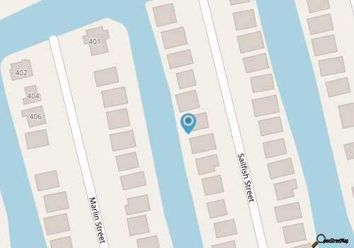 Colorful, chic, and modern home situated in gated community on beautiful Sunset Beach map location