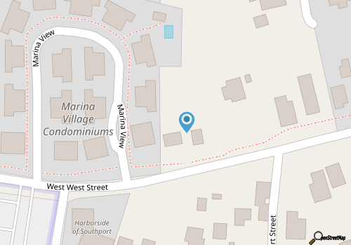 Waterfront Retreat walkable to the best shops, restaurants, & charm of Southport map location