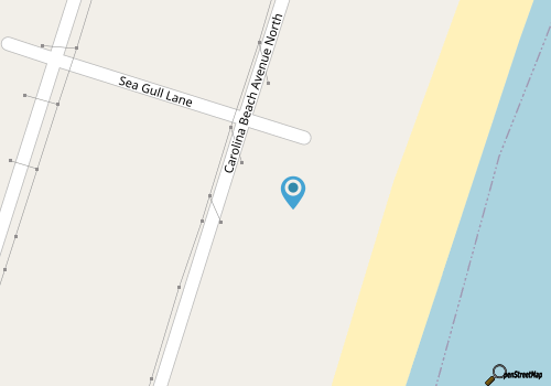 Classic Oceanfront Cottage w/ Private Walkway, 2 Decks, Easy Walk to Carolina Beach Fun map location