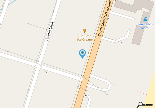 72 steps to Beach Access:  Comfy Clean  Original Beach Bungalow    map location