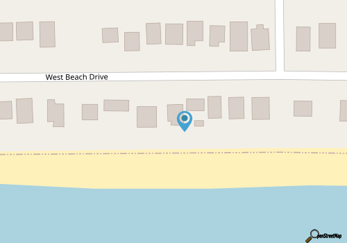 Rustic 1960's Oceanfront Cottage With Modern Updates map location