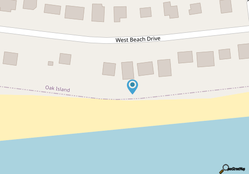 Casa Bianca: Oceanfront Home Near the Point on the West End map location