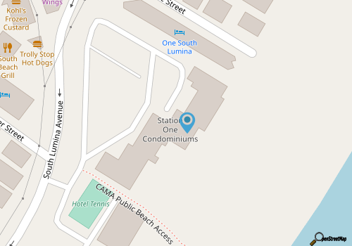 Station One 6F - a beautifully updated 2 bedroom condo map location