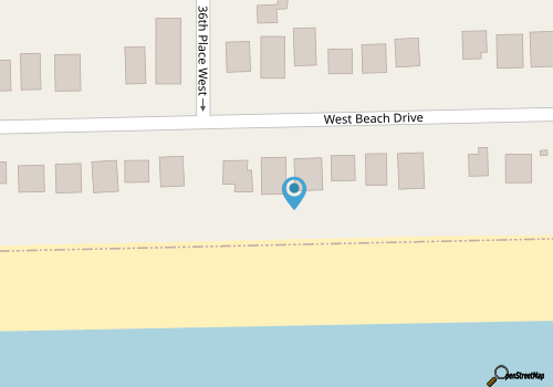 Right on the beach, wonderful views of the ocean, great house! map location