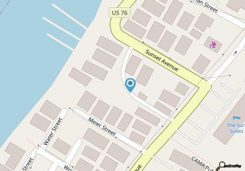 Beautiful sound-front home w boat slip and gazebo! map location