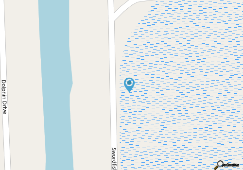Waterfront house walkable to the beach with private dock, hot tub, pool & deck map location