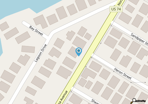 The Nest @ Wrightsville Beach just a 2 minute  walk to the beach map location