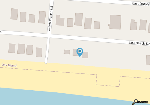 Lovely cottage, Ocean Front , small Dog friendly -150 one time fee oak island  map location