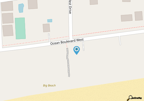 Bright, Beachfront Family Home w/Central AC, WiFi, Ping-Pong Table, W/D, Deck map location