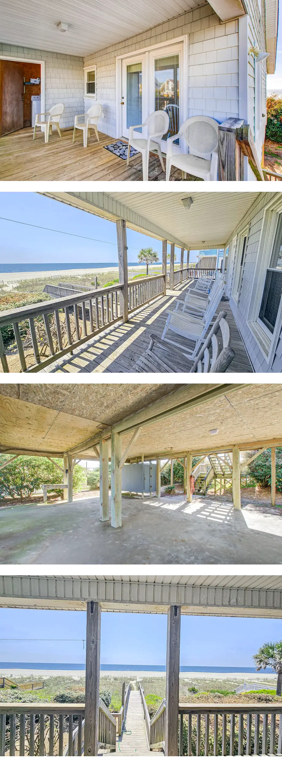 Oceanfront cottage with private beach wa...