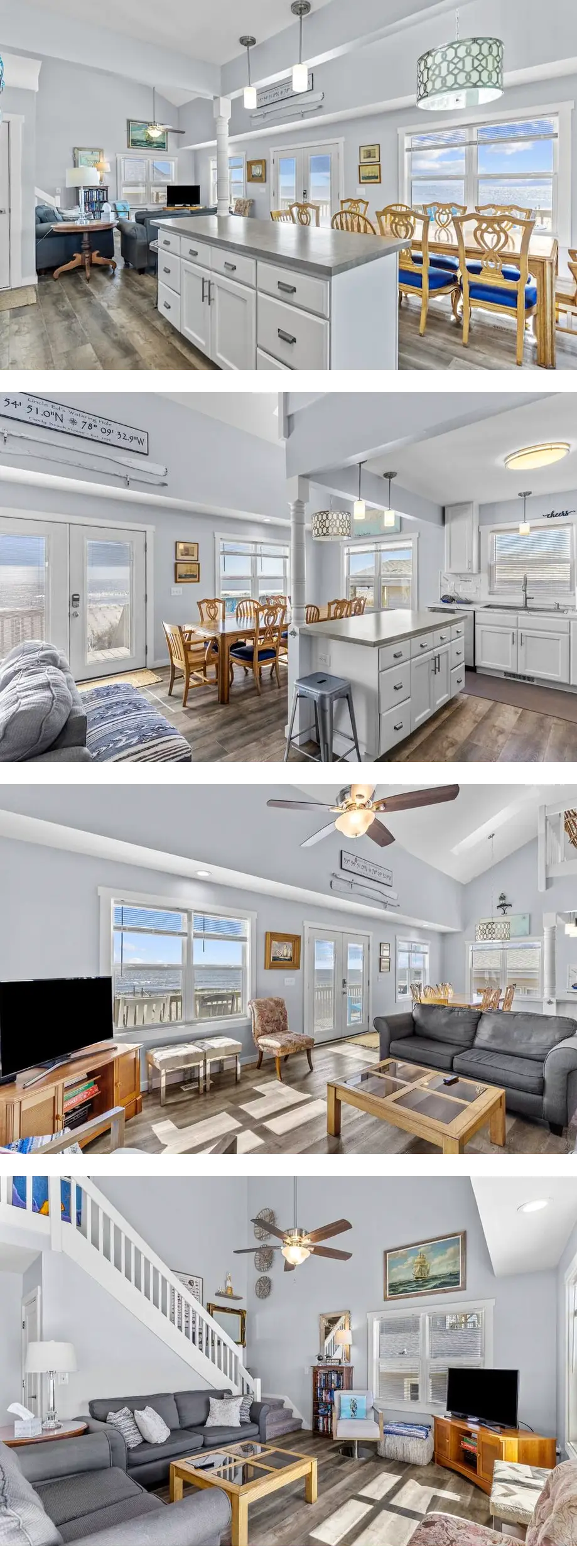 Modern Oceanfront Cottage with Direct Beach Access & Near Pier