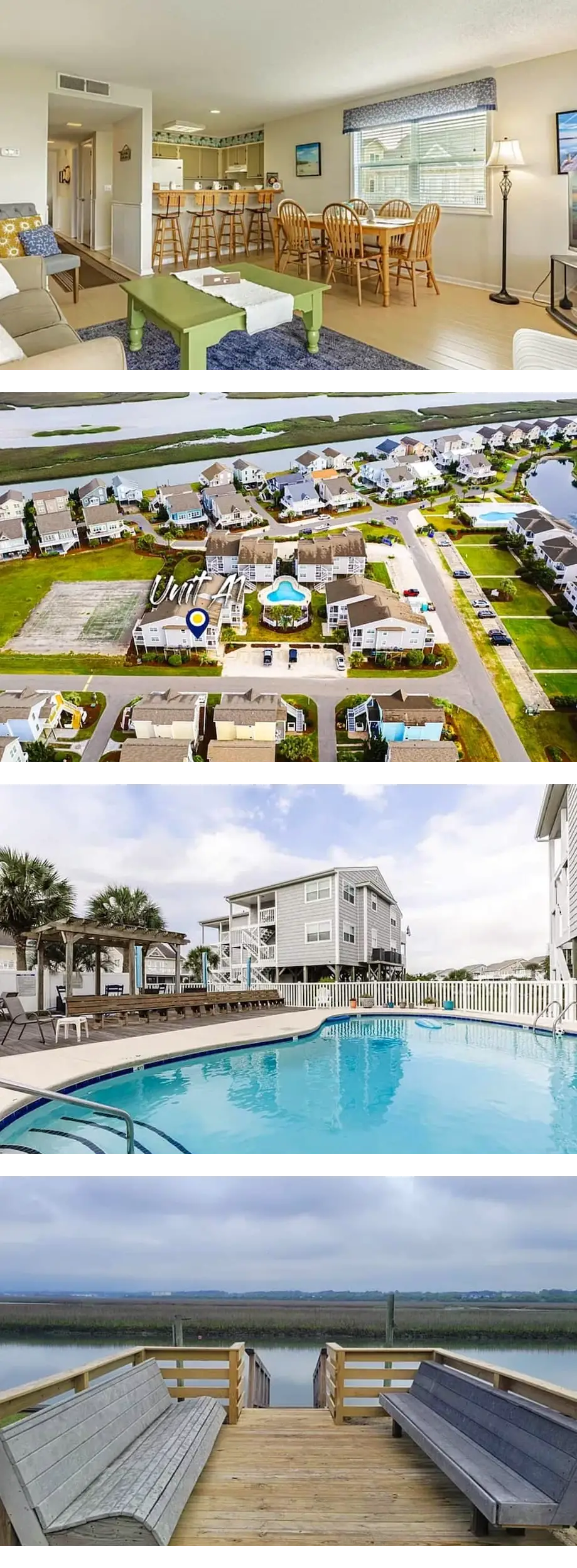 Cozy condo with water views and short wa...