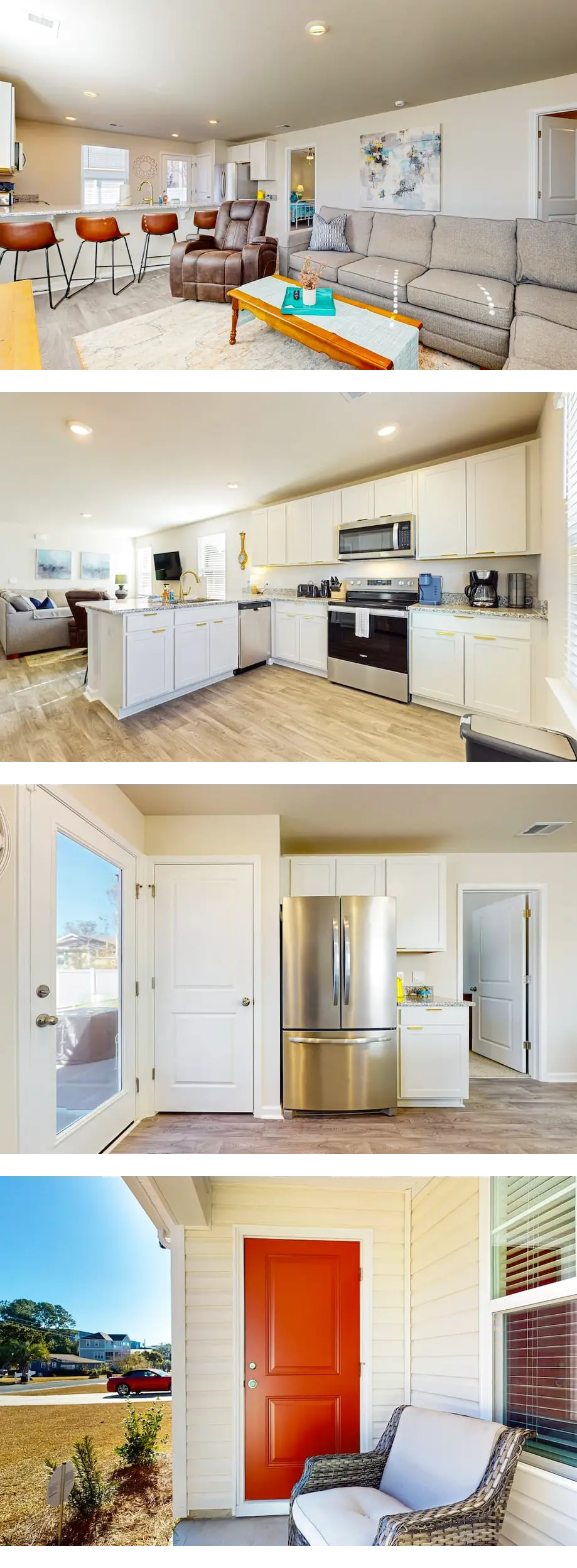 Coastal home with fire pit, close to gol...