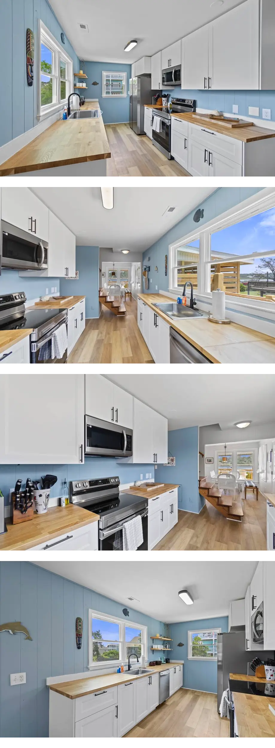 Waterfront home with wrap-around deck, t...