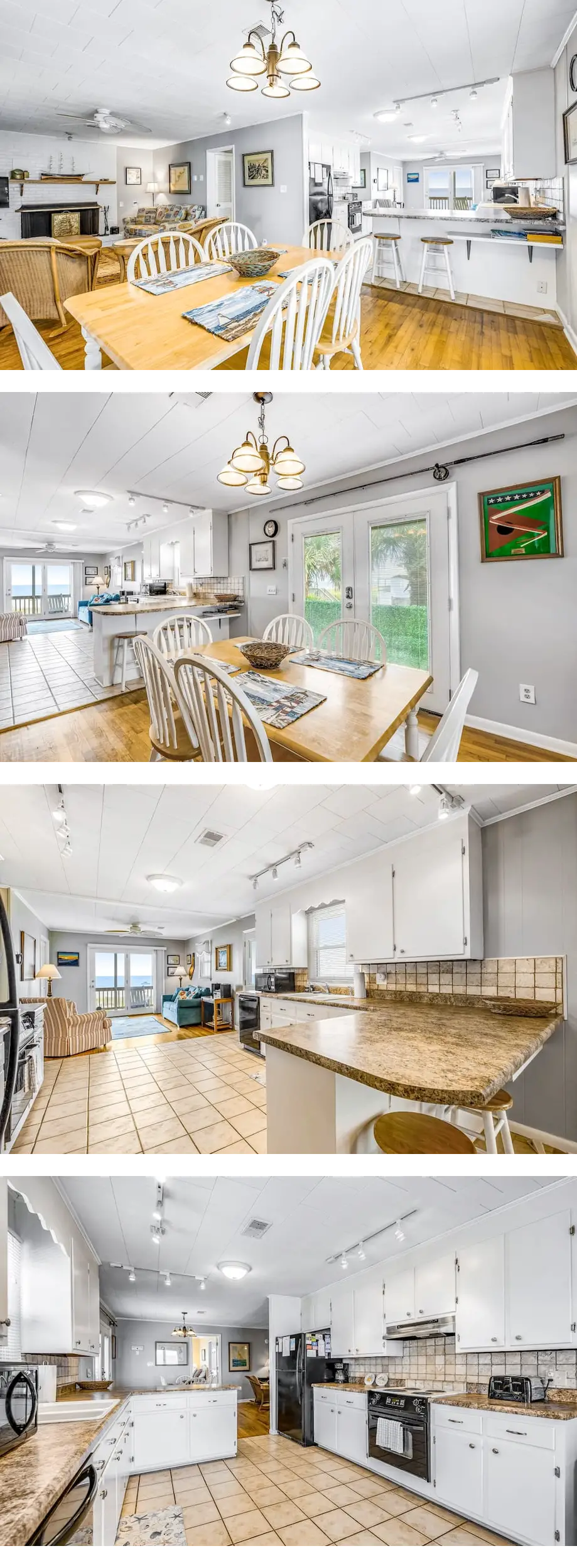 Beachfront home with WiFi, patio, centra...